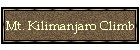 Mt. Kilimanjaro Climb